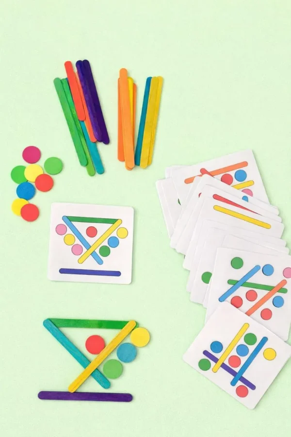 juego-logica-espacial-superposicion-palitos4 Potencia la lógica espacial y la agudeza visual con nuestro Desafío de Superposición. Un juego didáctico diseñado para mejorar la planificación y la motricidad fina. ¡Encontralo en Mundo Dislexia!